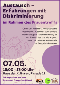 Austausch – Erfahrungen mit Diskriminierung im Rahmen des Frauentreffs
